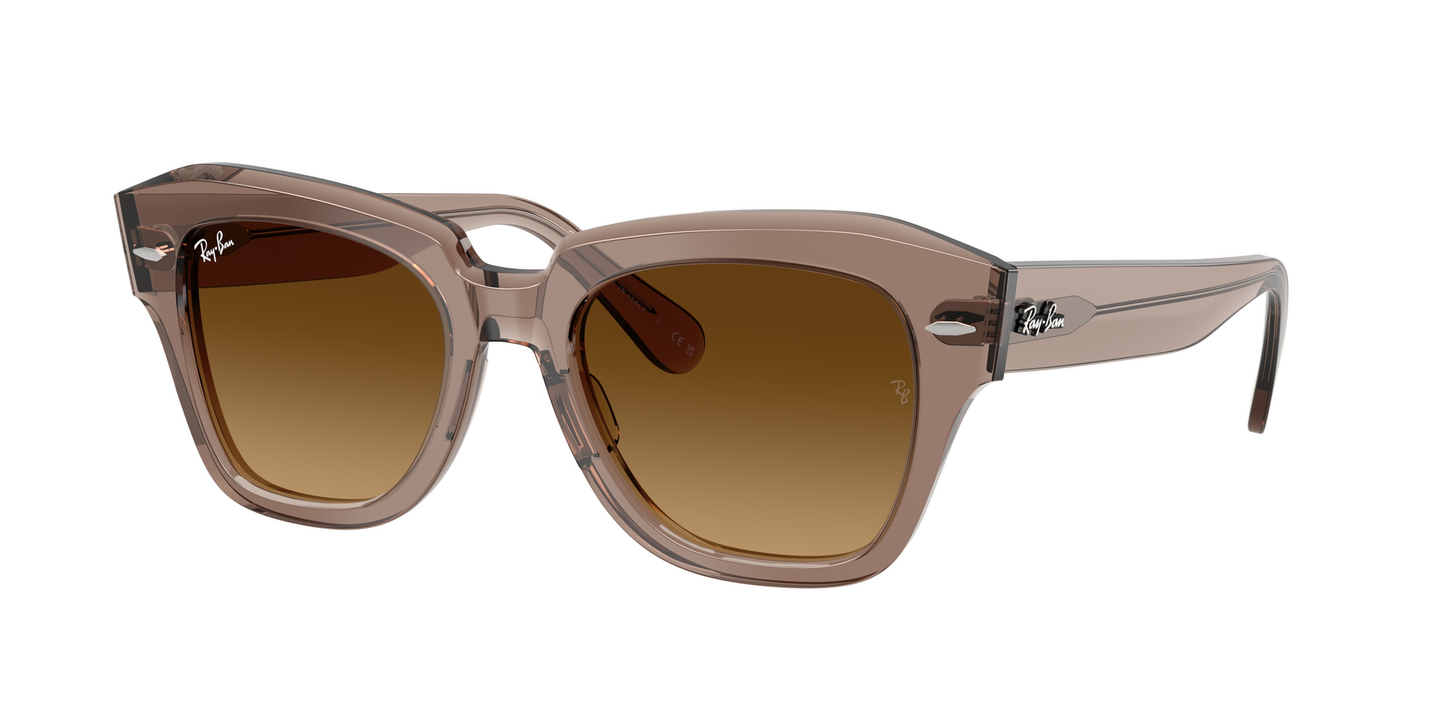 Ray-Ban 0RB2186 STATE STREET 682785 Transparent Light Brown