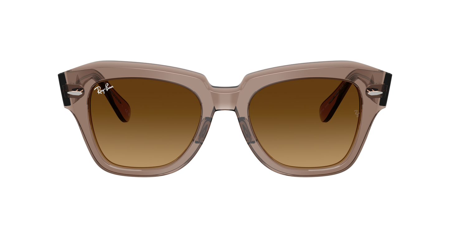 Ray-Ban 0RB2186 STATE STREET 682785 Transparent Light Brown