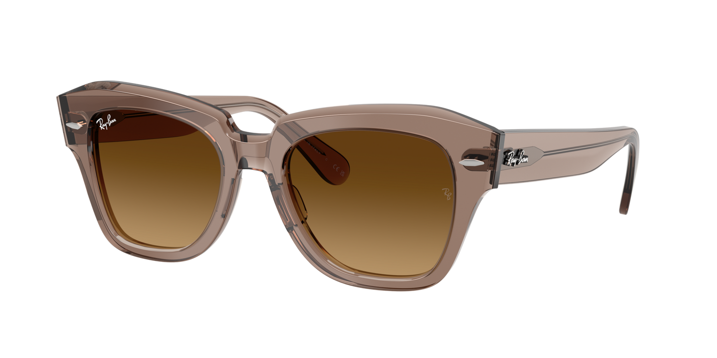Ray-Ban 0RB2186 STATE STREET 682785 Transparent Light Brown