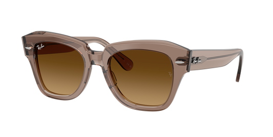 Ray-Ban 0RB2186 STATE STREET 682785 Transparent Light Brown