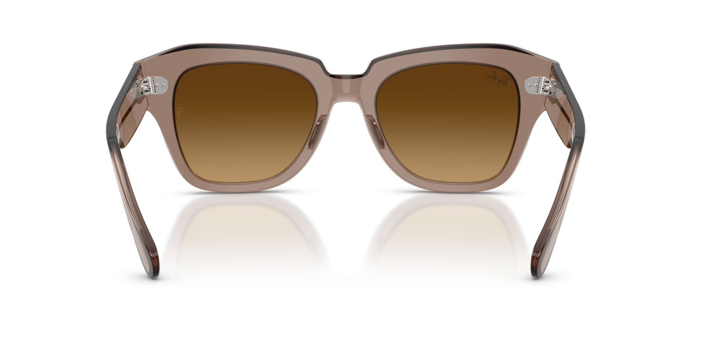 Ray-Ban 0RB2186 STATE STREET 682785 Transparent Light Brown