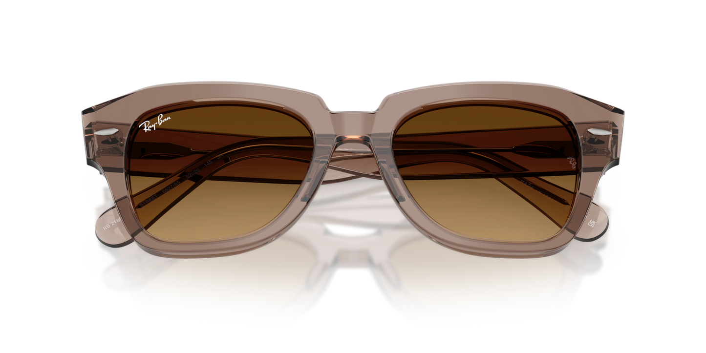 Ray-Ban 0RB2186 STATE STREET 682785 Transparent Light Brown