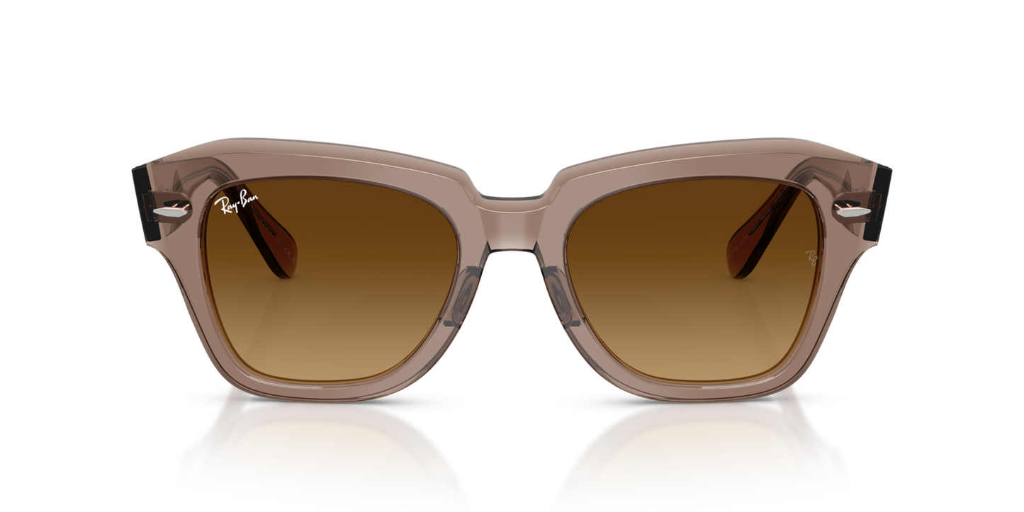 Ray-Ban 0RB2186 STATE STREET 682785 Transparent Light Brown