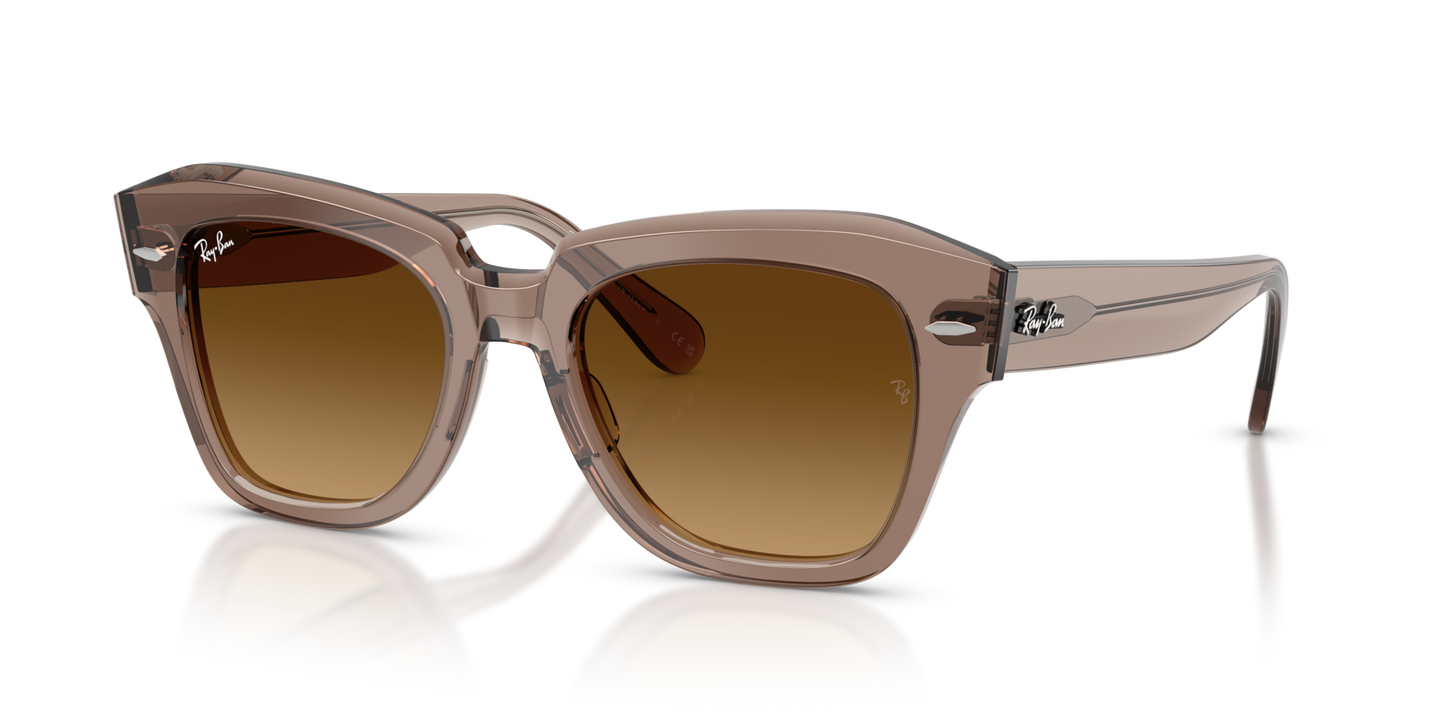 Ray-Ban 0RB2186 STATE STREET 682785 Transparent Light Brown