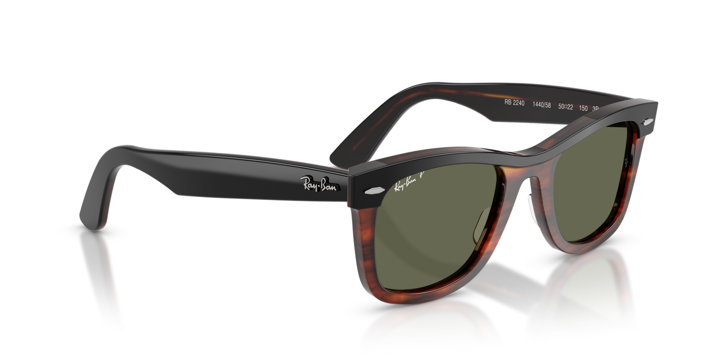 Ray-Ban 0RB2240 WAYFARER 144058 Black on Havana