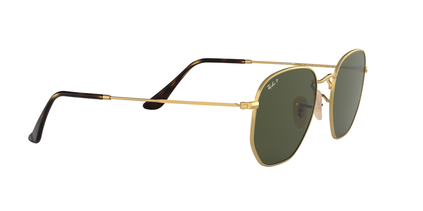 Ray-Ban 0RB3548N HEXAGONAL 001/58 Arista Gold
