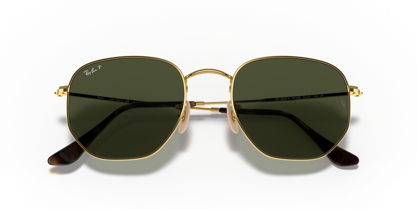 Ray-Ban 0RB3548N HEXAGONAL 001/58 Arista Gold