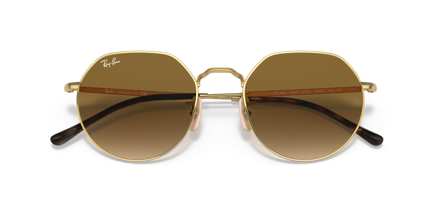 Ray-Ban 0RB3565 JACK 001/51 Arista Gold