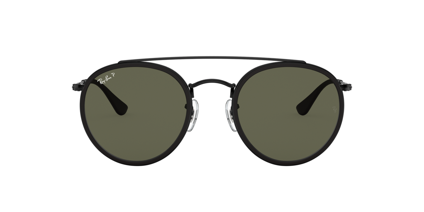 Ray-Ban 0RB3647N 002/58 ROUND DOUBLE BRIDGE Black
