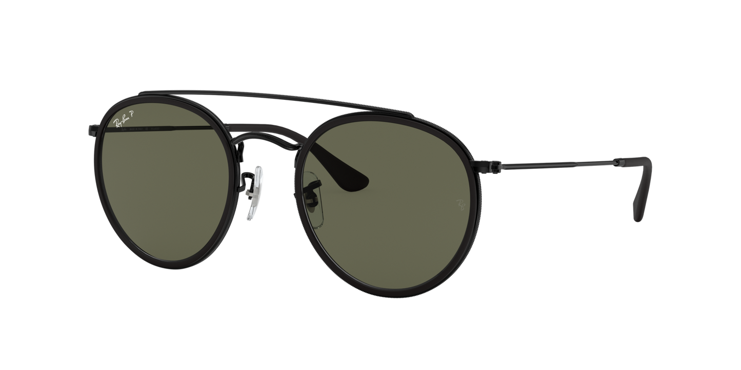 Ray-Ban 0RB3647N 002/58 ROUND DOUBLE BRIDGE Black