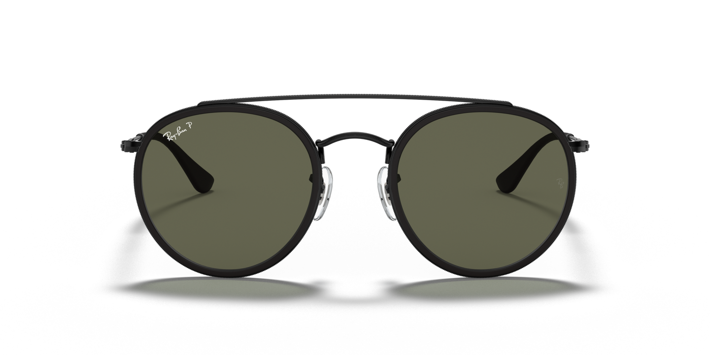 Ray-Ban 0RB3647N 002/58 ROUND DOUBLE BRIDGE Black