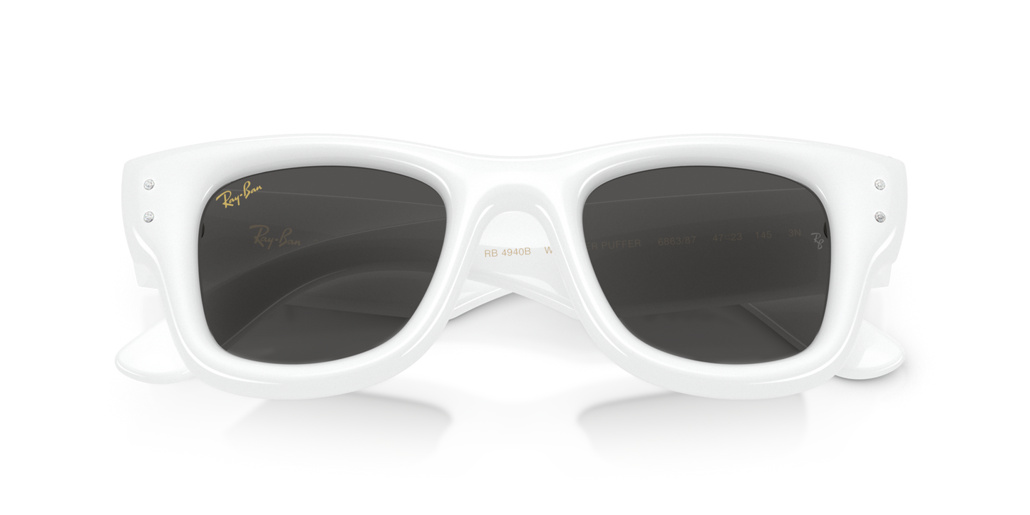 Ray-Ban 0RB4940B WAYFARER PUFFER 686387 White & Strass