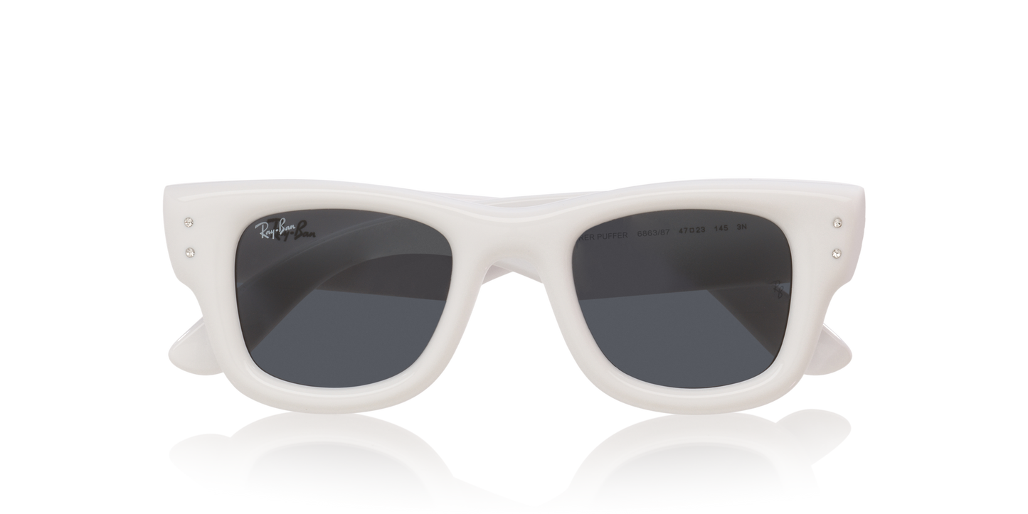 Ray-Ban 0RB4940B WAYFARER PUFFER 686387 White & Strass