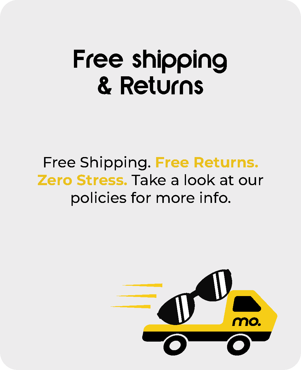 Free shipping & returns