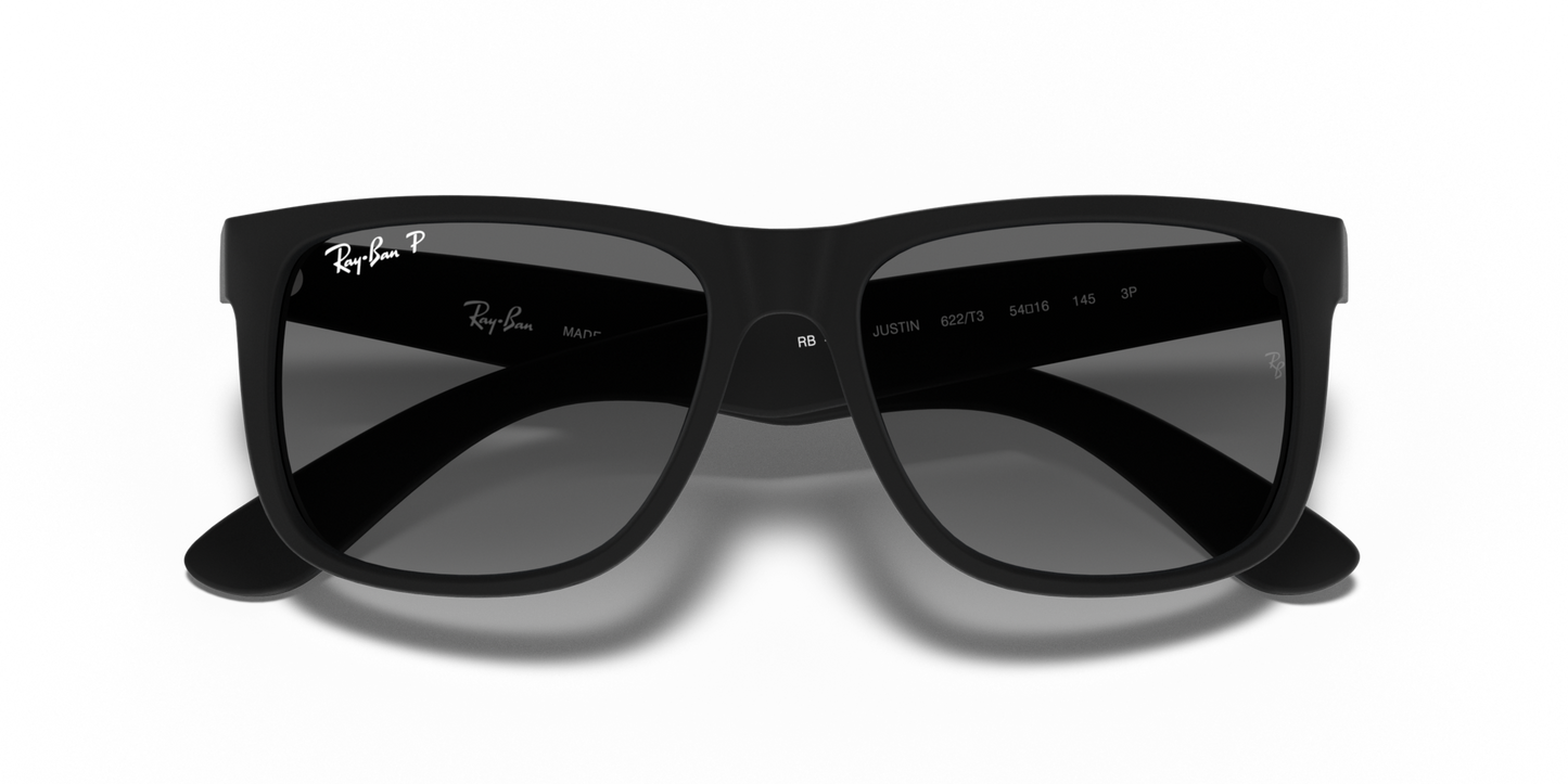 Ray-Ban 0RB4165 JUSTIN 622/T3 Rubber Black